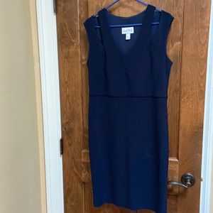 Joseph Ribkoff Size 14 Sleeveless Navy Dress